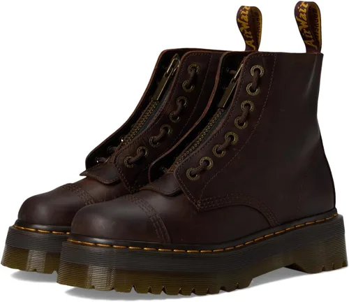 Vista 24 de Dr. Martens, Botas industriales ligeras para mujer Maple Zip con puntera de acero Negro