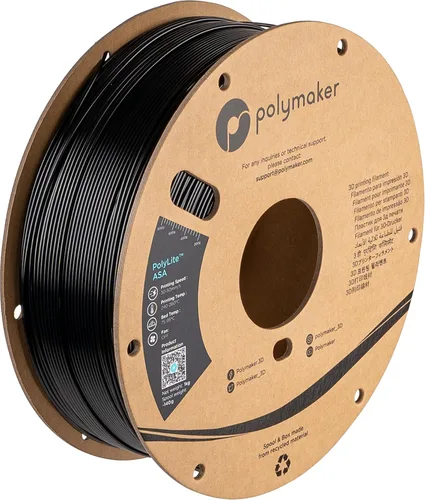 Vista 31 de Polymaker Filamento ASA de 0.07 in, negro, 2.2 lbs, resistente a los rayos 4.370 – 0.07 in negro (código hexagonal: #17161a)