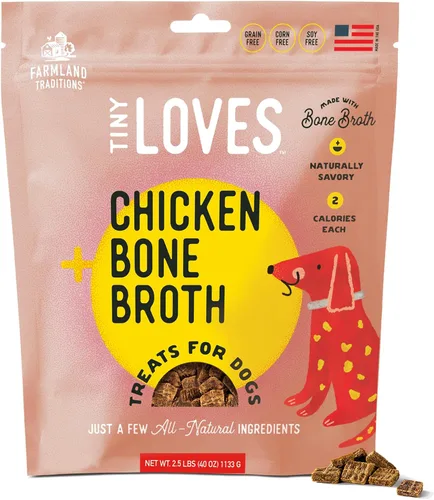 Vista 18 de Farmland Traditions Tiny Loves Premios de Entrenamiento de Cecina para Perros con Caldo de Huesos (Carne de Res, 32 oz.)