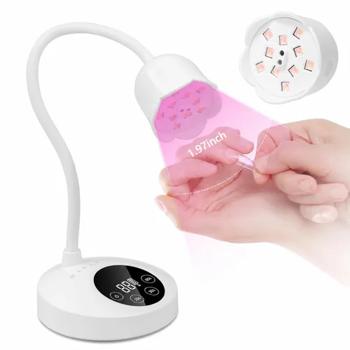 Vista 15 de Makartt Lámpara de uñas UV inalámbrica de cuello de cisne para uñas Gel-X A04-lámpara de uñas-Glazed Purple