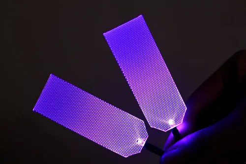 Vista 10 de Luces LED [Con detección de voz] para decoración de casco flexible, kit de bricolaje para cosplay, superhéroe RGB, para hombres, regalos - Luces Voz