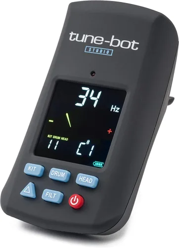 Vista 7 de Tune-Bot Gig Clip-On Afinador Digital para Tambores Acústicos con Pantalla LCD Retroiluminada