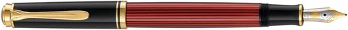 Vista 3 de Pelikan Pluma estilográfica Premium M600 F Plume negro/rojo