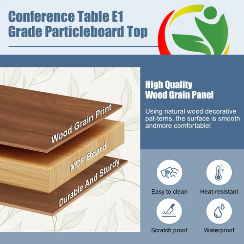 Vista 8 de 4 Pack Folding Conference Tables,47.2" Mobile Training Tables Morandi