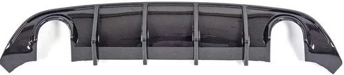 Vista 2 de SRT - Difusor de parachoques trasero estilo para Dodge Charger 2015-2022 – Patrón de fibra de carbono PP Lip – Compatible con GT, R/T, Scat Pack