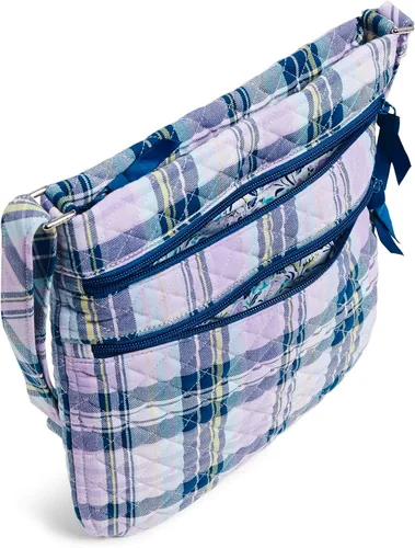 Vista 5 de Vera Bradley Bolso cruzado hipster de algodón con triple cremallera para mujer