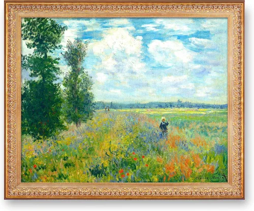 Vista 214 de A&T ARTWORK Antibes Seen from The Salis Gardens de Claude Monet Las Obras de Arte Clásico Mundial Reproducciones, Impresiones de Arte en Lienzo