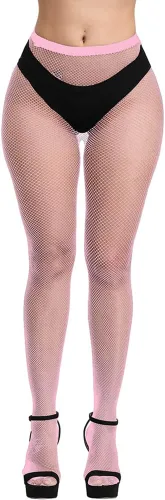 Vista 20 de Medias de Red para Mujer, Medias de Cintura Alta, Medias Sexys, Medias Transparentes, Medias de Malla negro_1
