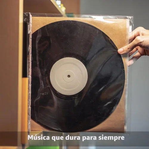 Vista 6 de Paquete de 100 fundas exteriores de vinilo Gatefold, fundas de disco de 12.75 pulgadas, protector de almacenamiento de discos de vinilo profesional