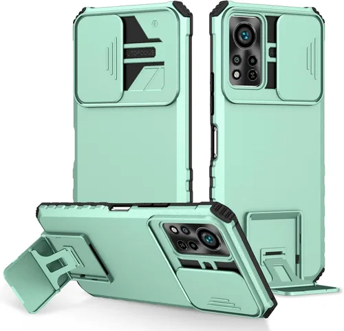 Vista 56 de Funda compatible con Samsung Galaxy M13 5G/A04 Dimensional Soporte Ventana Corredera Teléfono Móvil Funda Protectora a Prueba de Golpes para Samsung