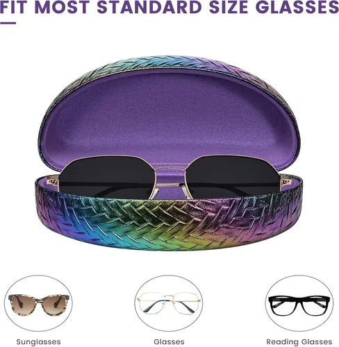 Vista 4 de molshine Estuche rígido para lentes de sol, funda clásica para gafas de sol y lentes