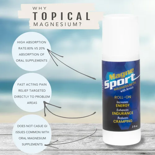 Vista 3 de MagneSport Magnesio Roll-On 3 onzas