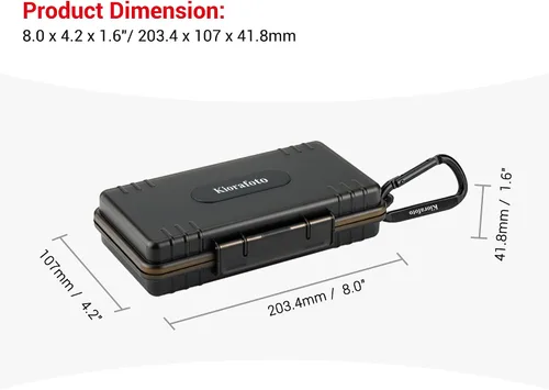 Vista 8 de Funda para tarjetas SD de 36 ranuras con 36 fundas individuales de plástico transparente para 36 tarjetas SD SDXC SDHC, resistente al agua