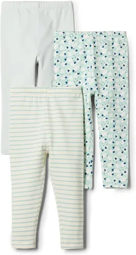 Vista 18 de Amazon Essentials x Sofia Grainge - Leggings unisex de algodón transpirable hasta el tobillo, paquete de 3 Azul / Rayas