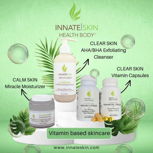 Vista 7 de Clear Skin AHA BHA Limpiador Exfoliante Limpiador Glicólico y Ácido Salicílico, Cuentas de Jojoba - Bomba de 8 oz