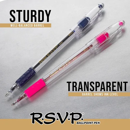 Vista 5 de Pentel - Bolígrafo RSVP, Negro