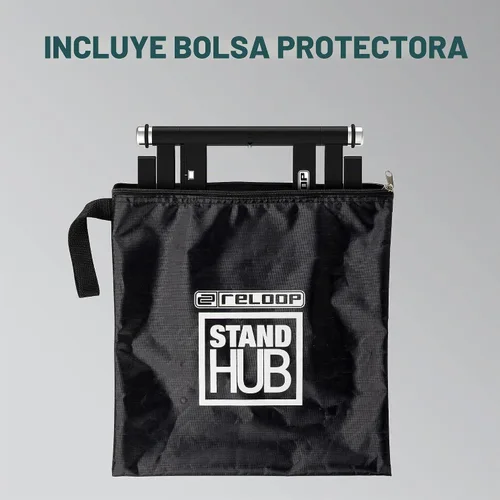 Vista 7 de Reloop Soporte avanzado para portátil con USB-C PD Hub (AMS, negro (AMS-STAND-HUB)
