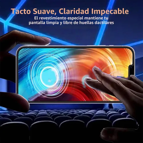 Vista 6 de IMBZBK Paquete de 3 protectores de pantalla para iPhone 13 Pro Max con 3 protectores de lente de cámara de vidrio templado Accesorios Protector