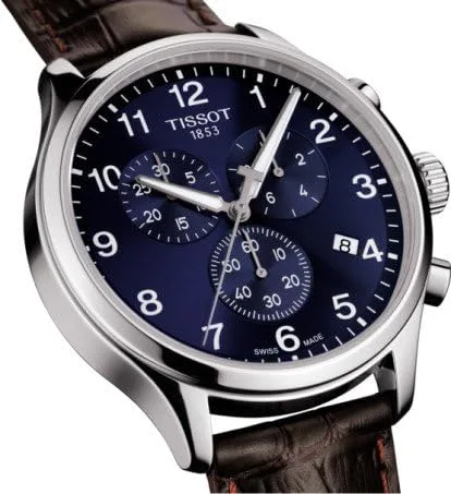 Vista 3 de Tissot Mens Chrono XL Stainless Steel Casual Watch Brown