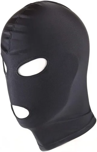 Vista 3 de Soochat Máscara de capucha Zentai de elastano de cobertura completa, elástica, transpirable, ojos abiertos y boca, cosplay, disfraz de Halloween