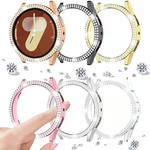 Vista 121 de DEALELE Paquete de 1 + 3 fundas compatibles con Samsung Galaxy Watch 7 Ultra (1.772 pulgadas), funda protectora de policarbonato transparente