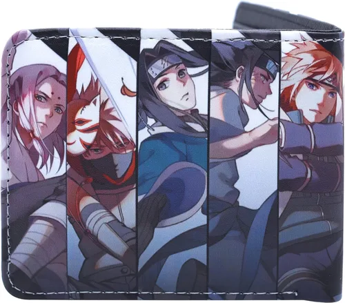 Vista 2 de Cartera Akatsuki E1 con personajes de anime Multi color L