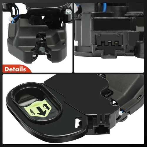 Vista 7 de A-Premium Actuador de bloqueo de la tapa del pestillo del maletero del portón trasero compatible con vehículos Acura y Honda - TL 2004-2008, Accord