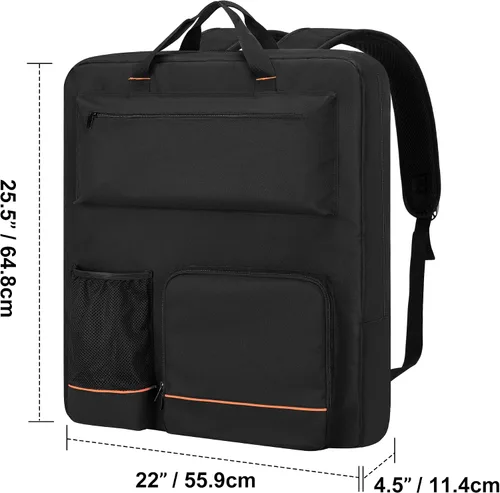 Vista 7 de HODRANT Bolsa de almacenamiento para paneles solares, mochila de viaje compatible con Jackery SolarSaga 100W 100X 200W, funda de transporte