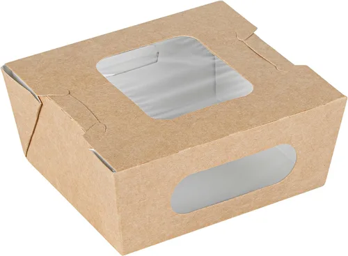 Vista 15 de Restaurantware Mini recipiente bio para llevar de papel rectangular de 12 onzas, 200