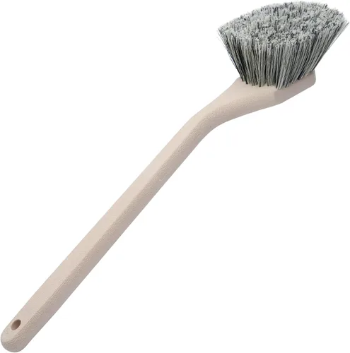 Vista 6 de Nanoskin Cepillo profesional de limpieza suave de superficies de 8.5 pulgadas con cerdas duraderas de poliestireno moteado, mango corto compacto