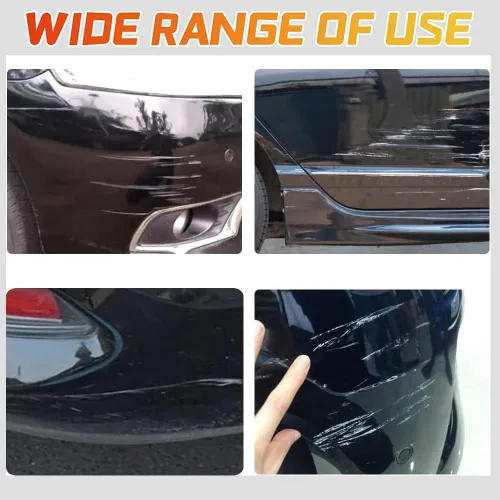 Vista 6 de Pintura negra de retoque para automóviles, bolígrafo de reparación de arañazos de pintura de automóvil dos en uno, solución rápida y fácil para Negro