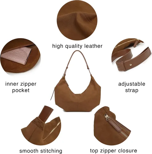 Vista 5 de Scarleton Monederos para mujer, bolsos cruzados para mujer, ligeros con 2 correas, bolso de hombro para casual y fiesta, H2088