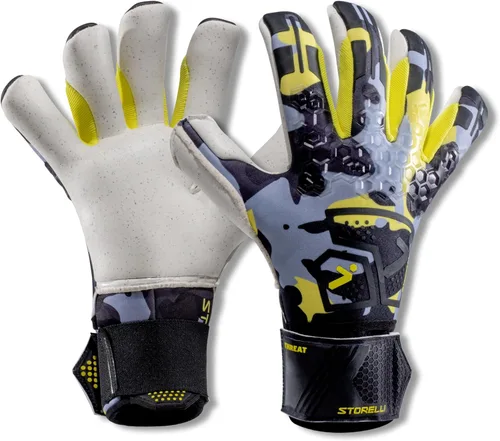 Vista 8 de Storelli Silencer Goalkeeper Gloves, with Removable Finger Spines, High-Impact Hand Protection, Soccer Accessories
