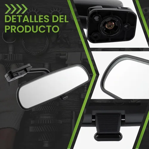 Vista 2 de 76430-S01-A01ZA Espejo retrovisor interior compatible con Honda Civic 1.6L 1996 1997 1998 1999 2000 76430S01A01ZA