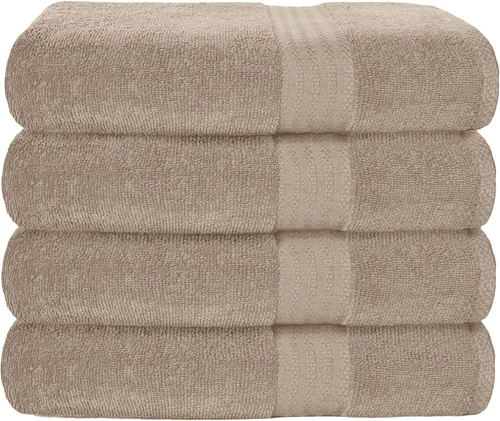 Vista 123 de GLAMBURG Juego de 2 Sábanas de Baño Extra Grandes de Algodón Premium de 700 GSM - 100% Algodón Peinado - 2 Sábanas de Baño 35x70 pulgadas - Calidad