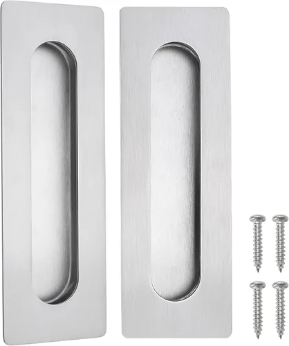 Vista 17 de CozyTower Tiradores empotrados de 4.72 pulgadas para puerta de armario, armario de cocina, manija de puerta corrediza pequeña, herrajes Acero
