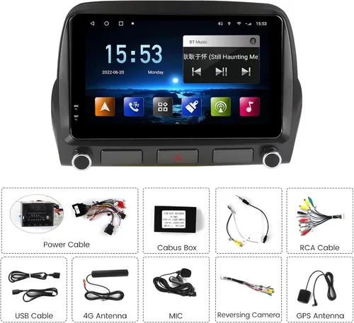 Vista 6 de MekedeTech Android 12 Radio de coche de 10 pulgadas pantalla táctil para Chevrolet Camaro 2010 2011 2012 2013 2014 2015, compatible con CarPlay