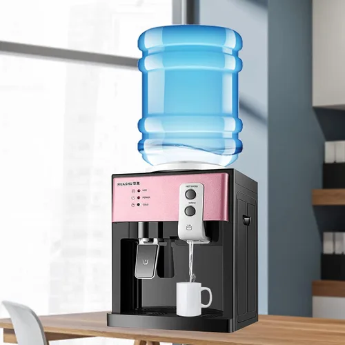 Vista 8 de Dispensador de agua fría y caliente independiente, dispensador de agua de 75 a 550 W, mini refrigeración pequeña de escritorio de bebida automática
