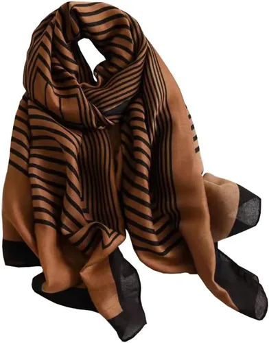 Vista 9 de JERLA Bufandas para mujer, ligeras, suaves, de moda, sólidas, bufanda, chal a cuadros