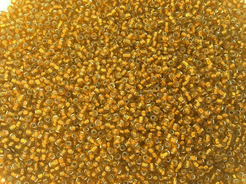 Vista 27 de Tamaño de las cuentas de semillas: 11/0 50 gr / 1.76 oz (ámbar plateado forrado)