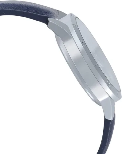 Vista 3 de Casio MTP-V004L-2B Reloj casual de cuero azul con esfera azul para hombre