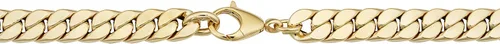 Vista 3 de Pulsera de cadena de eslabones cubanos de oro amarillo de 14 quilates (0.331in, 7.5 pulgadas) Fabricado en Italia
