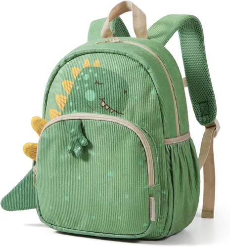 Vista 14 de mommore Mochila de pana para niños y niñas de 2 a 4 años, mochilas de preescolar para jardín de infantes – 13 pulgadas de alto, bonita mochila