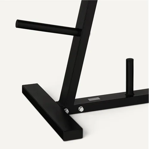 Vista 3 de Amazon Basics Estante para árbol de placas de peso, acero duradero, diseño vertical que ahorra espacio para gimnasio en casa
