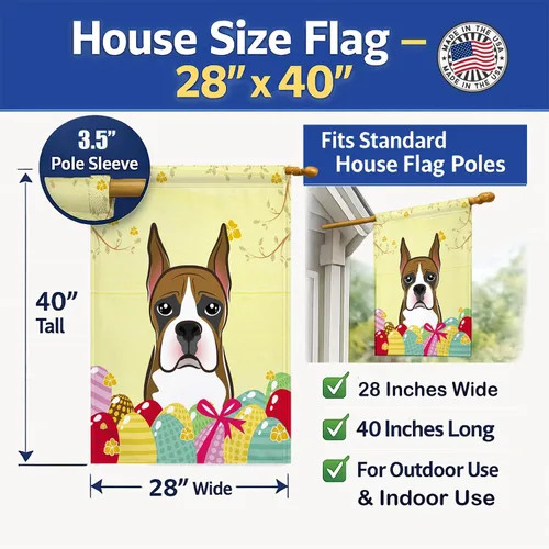 Vista 359 de Caroline's Treasures BB1923GF Bandera decorativa para jardín con diseño de Border Collie, para caza de huevos de Pascua, para jardín, jardín, patio