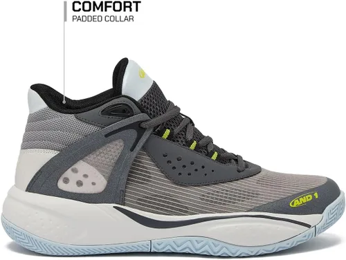 Vista 2 de AND1 Revel Mid - Tenis de baloncesto para hombre, para interiores o exteriores, para calle o cancha, tallas 7-16