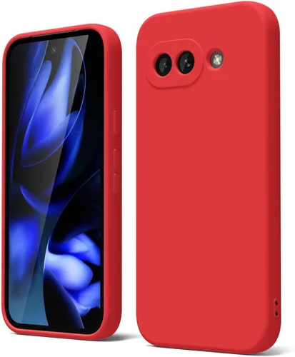 Vista 130 de oakxco para Google Pixel 6A Funda de teléfono de silicona líquida, diseño estético lindo y delgado para mujer y niña, cubierta de gel suave, lisa