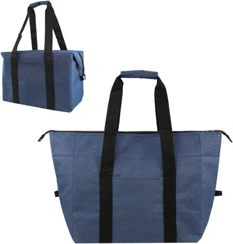 Vista 13 de Bolsas enfriadoras de compras aisladas con cremallera superior para comestibles, bolsa de espuma térmica reutilizable para viajes, picnic