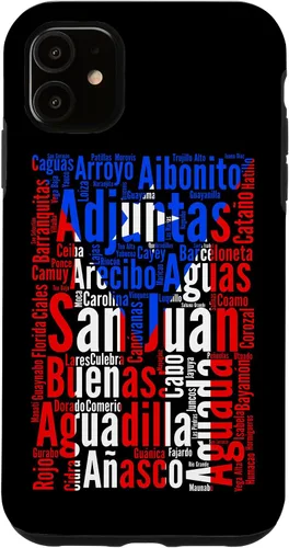 Vista 8 de Funda para iPhone 17, diseño de ciudades puertorriqueñas, bandera de Puerto Rico, Boricua