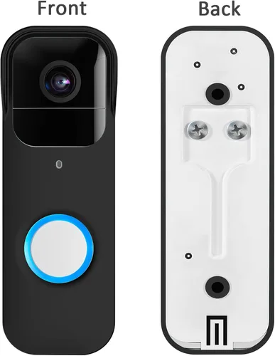 Vista 5 de LEFXMOPHY Fundas para cámara compatibles con Blink Video Doorbell, silicona negra, impermeable, piel protetiva